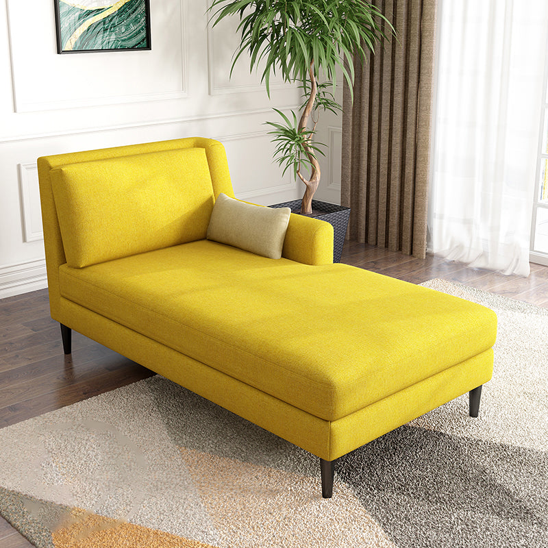 Modern Style Upholstered Chaise Living Room Square Arms Chaise