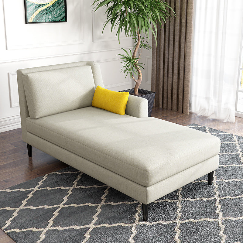Modern Style Upholstered Chaise Living Room Square Arms Chaise