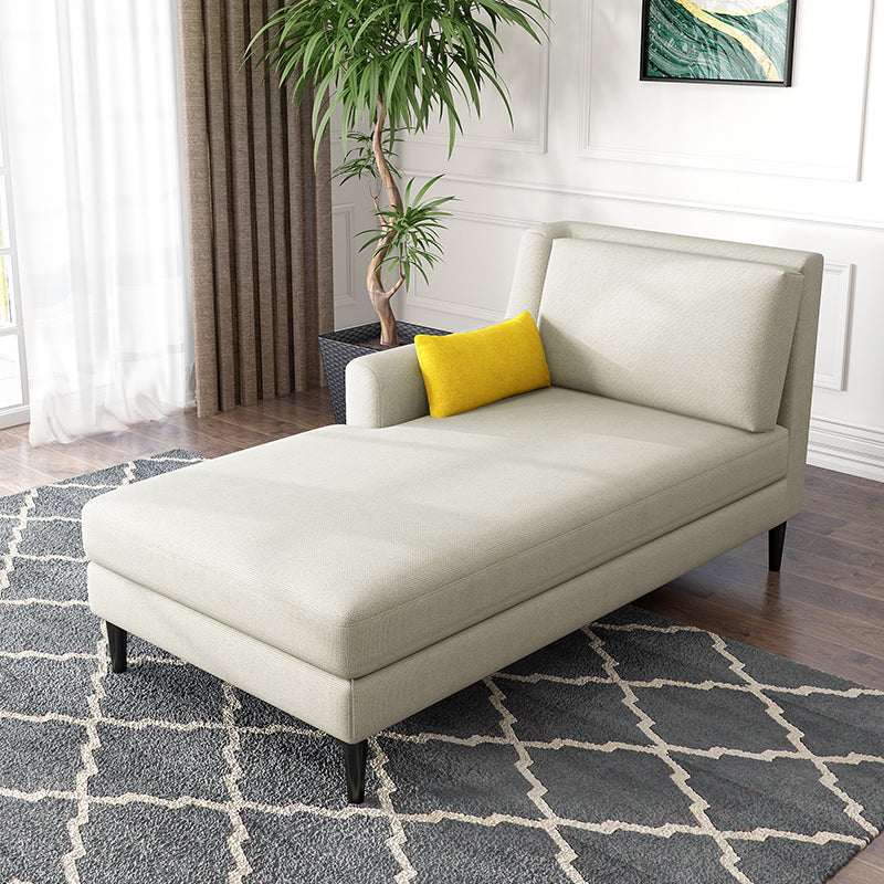 Modern Style Upholstered Chaise Living Room Square Arms Chaise