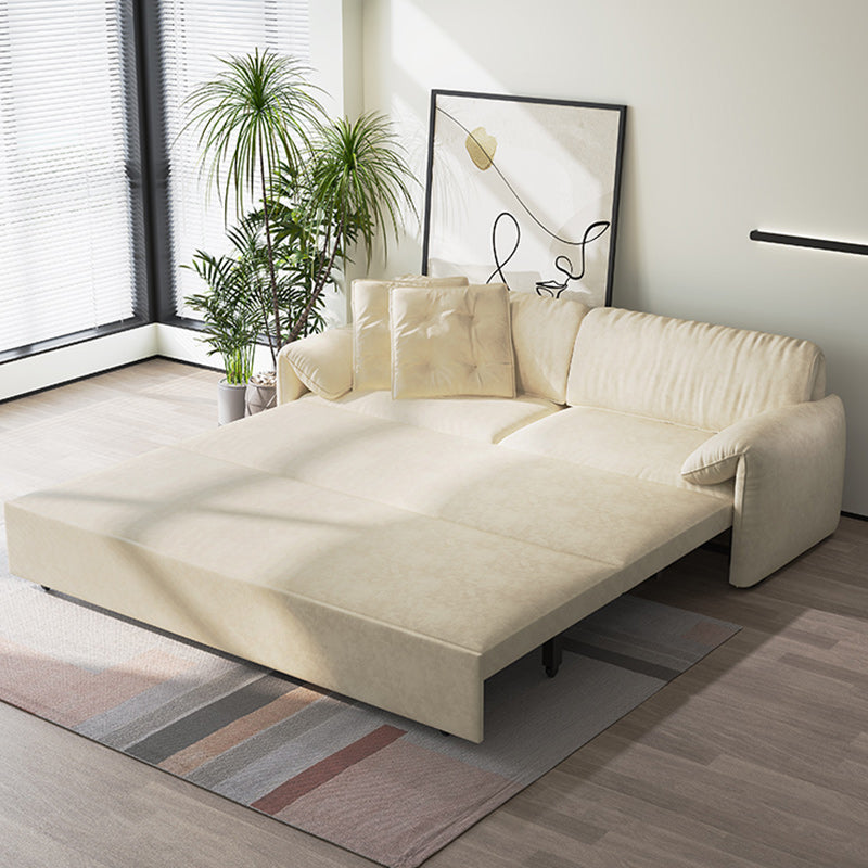 Pillow Top Arms Sleeper Sofa Scandinavian Upholstered Sofa Bed