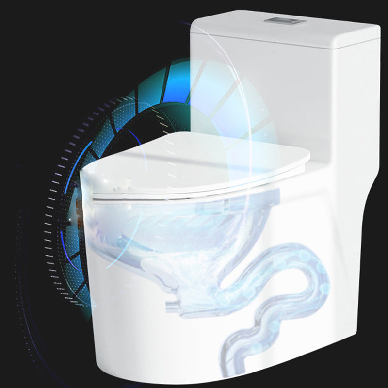 Traditional All-In-One Urine Toilet Floor Mounted Porcelain Siphon Jet Toilet