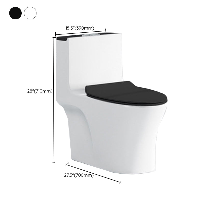 Traditional All-In-One Urine Toilet Floor Mounted Porcelain Siphon Jet Toilet