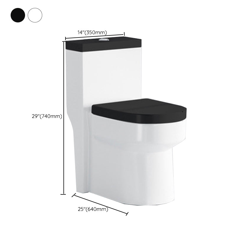 Traditional All-In-One Urine Toilet Floor Mounted Porcelain Siphon Jet Toilet