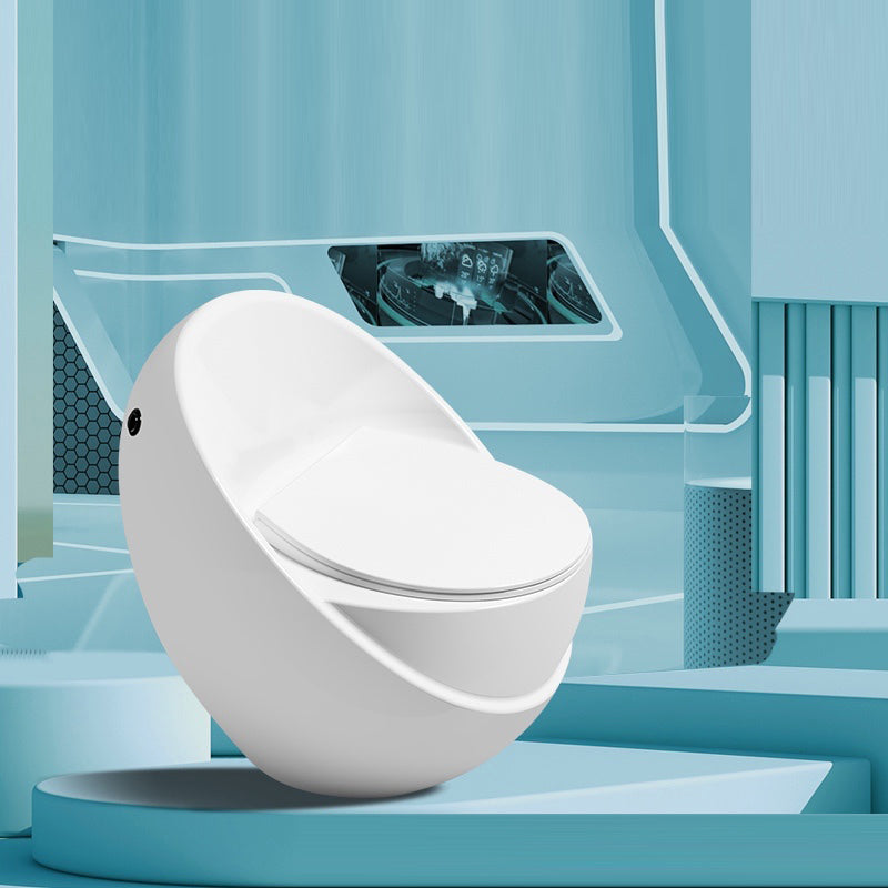 Modern Flush Toilet All-In-One Floor Mounted ABS Siphon Jet Toilet Bowl