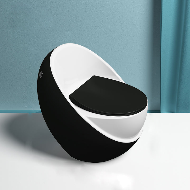 Modern Flush Toilet All-In-One Floor Mounted ABS Siphon Jet Toilet Bowl