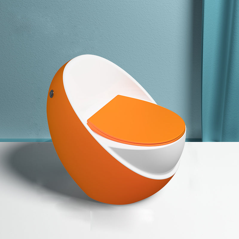 Modern Flush Toilet All-In-One Floor Mounted ABS Siphon Jet Toilet Bowl
