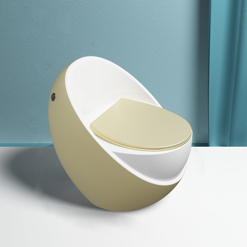Modern Flush Toilet All-In-One Floor Mounted ABS Siphon Jet Toilet Bowl