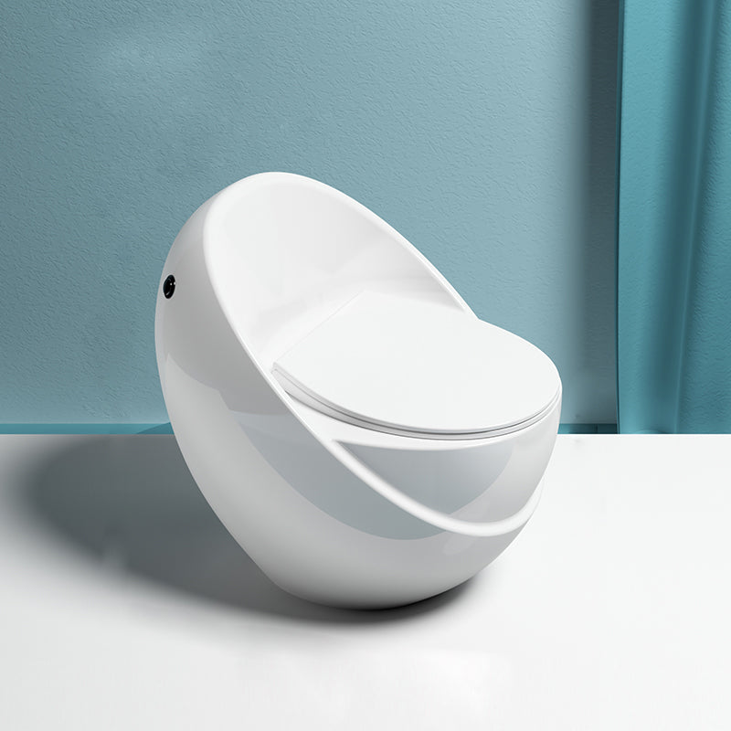 Modern Flush Toilet All-In-One Floor Mounted ABS Siphon Jet Toilet Bowl