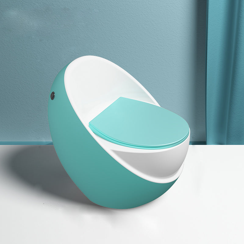 Modern Flush Toilet All-In-One Floor Mounted ABS Siphon Jet Toilet Bowl