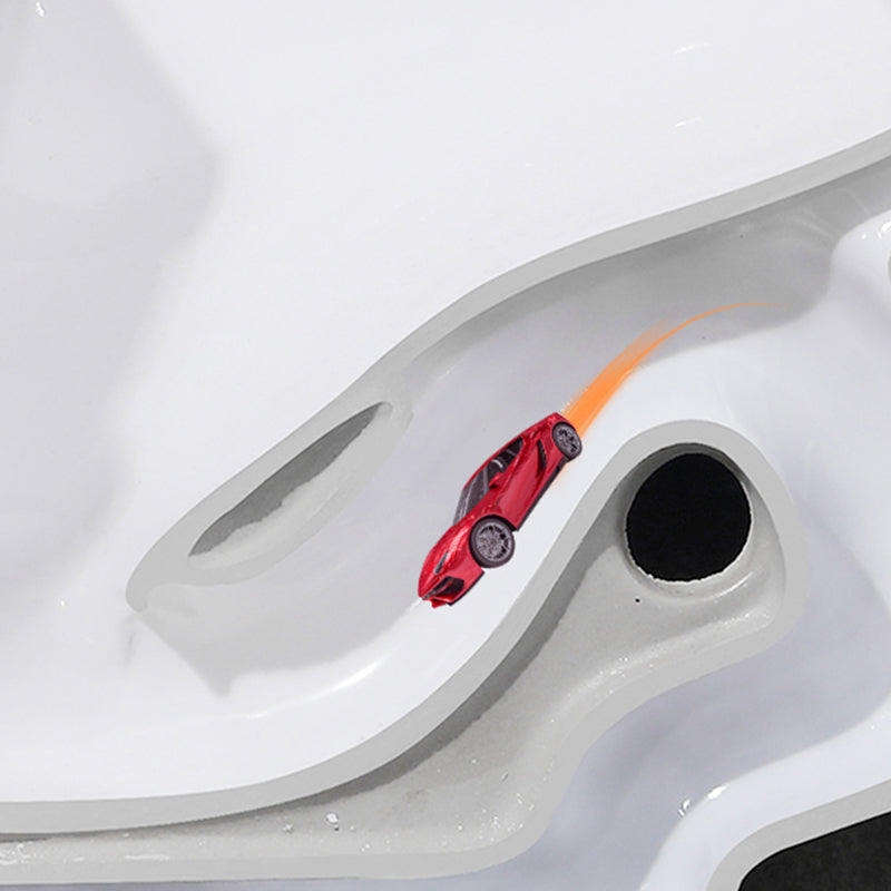 Modern Flush Toilet All-In-One Floor Mounted ABS Siphon Jet Toilet Bowl