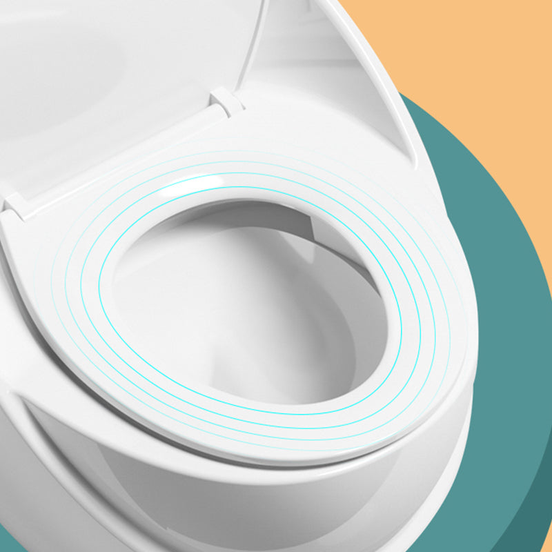Modern Flush Toilet All-In-One Floor Mounted ABS Siphon Jet Toilet Bowl