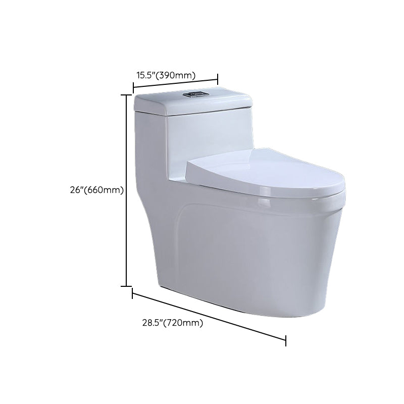 Contemporary One Piece Toilet Bowl Floor Mounted Urine Toilet for Bathroom