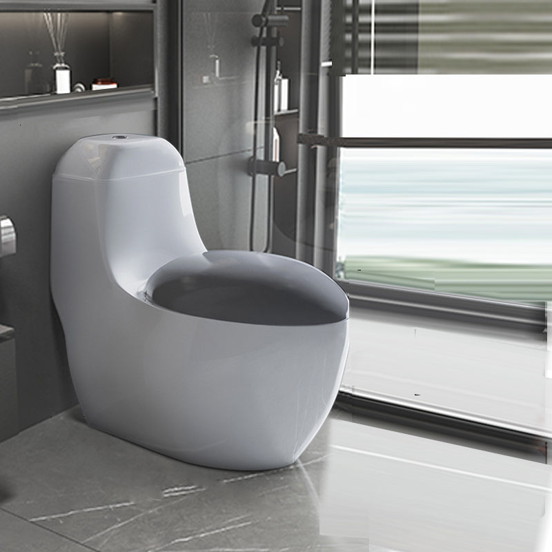 Modern Flush Toilet All-In-One Floor Mounted Porcelain Siphon Jet Urine Toilet