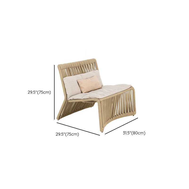 Tropical Patio Sofa Water Resistant Rattan Outdoor Patio Sofa