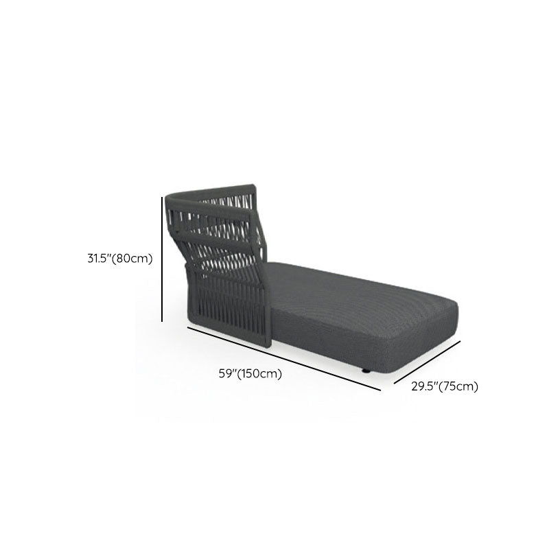 Tropical Patio Sofa Water Resistant Rattan Outdoor Patio Sofa