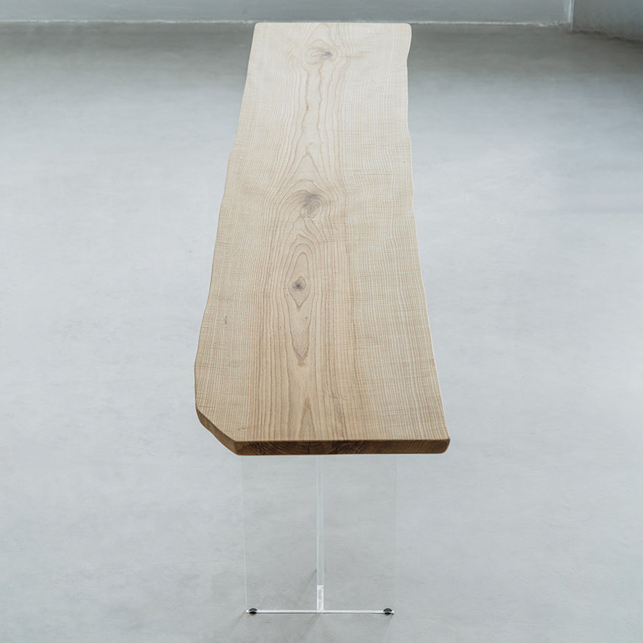 Rectangle Ash Solid Wood Bar Dining Table Double Pedestal Bar Table for Living Room