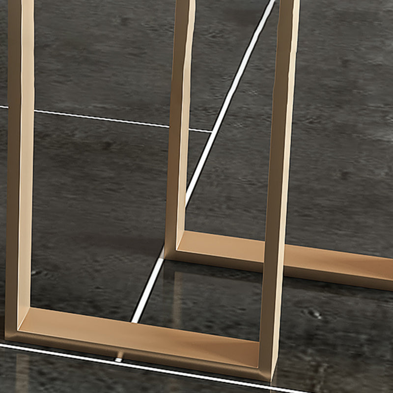 Glam Style Bistro Bar Table Faux Marble Bar Table for Living Room