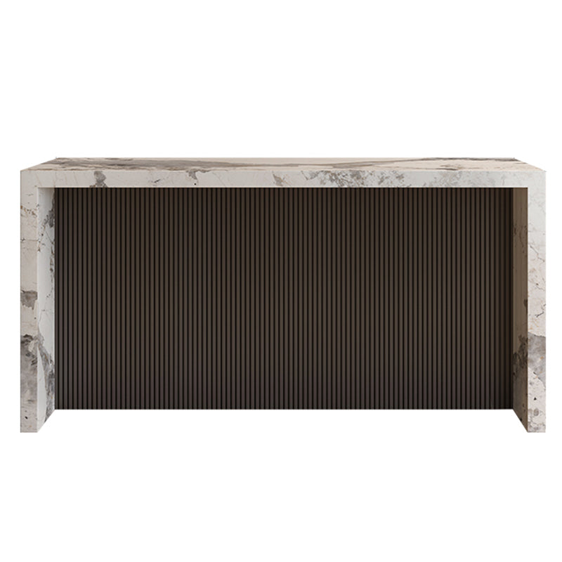 Modern Bistro Bar Table Sintered Stone Bar Table for Living Room