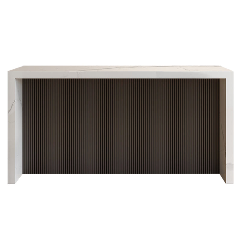 Modern Bistro Bar Table Sintered Stone Bar Table for Living Room