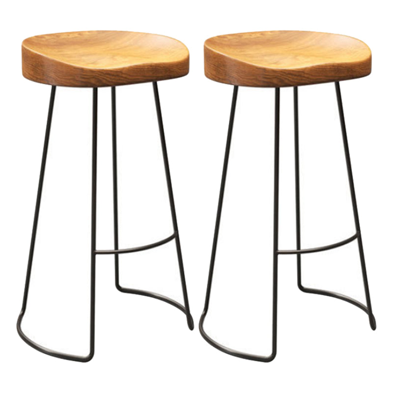 Industrial Rectangle Pub Table Set 1/2/5 Pieces Wooden Bar Table with Backless Stools