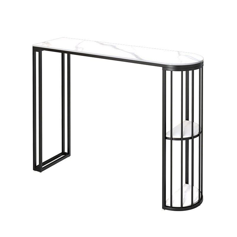 Modern 1/2/3 Pieces Bar Table Set Stone Counter Table with High Stools for Living Room