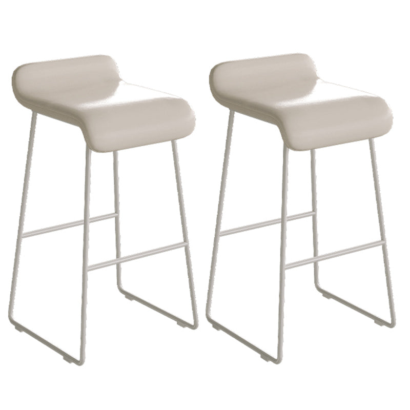 Metal and Stone Pub Set 1/2/3 Pcs Modern Indoor Bar Table with Upholstered Stools