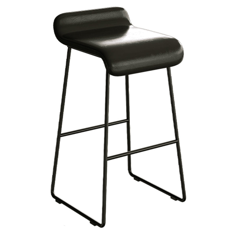 Metal and Stone Pub Set 1/2/3 Pcs Modern Indoor Bar Table with Upholstered Stools
