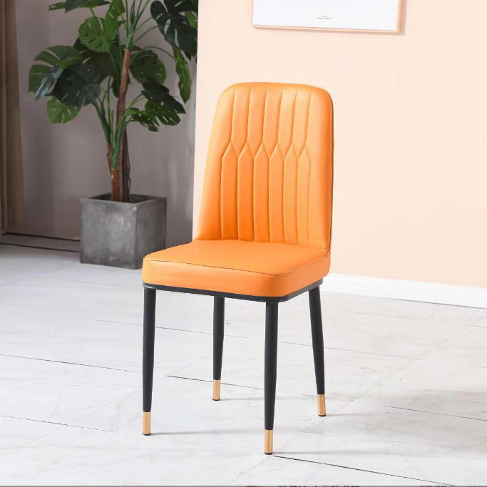 Glam Style Side Chair Parsons Armless Side Chair for Kitchen