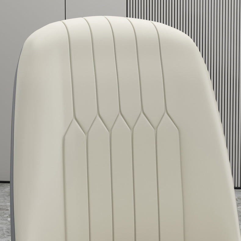 Glam Style Side Chair Parsons Armless Side Chair for Kitchen