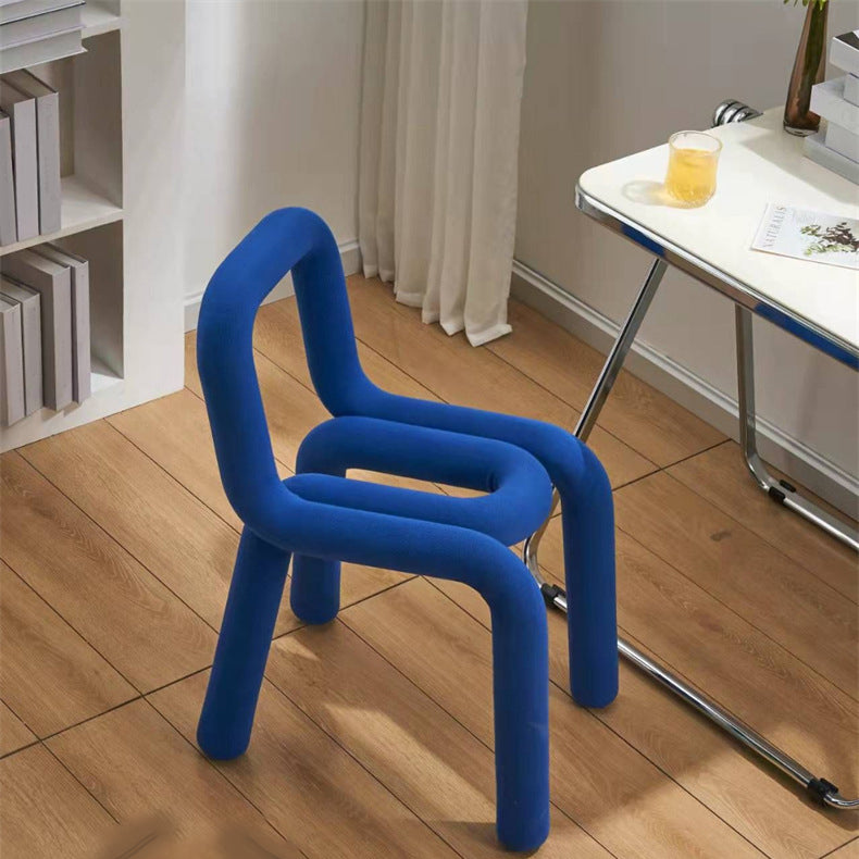 Designer Style Armless Chair Open Back Home Dining Side Chair