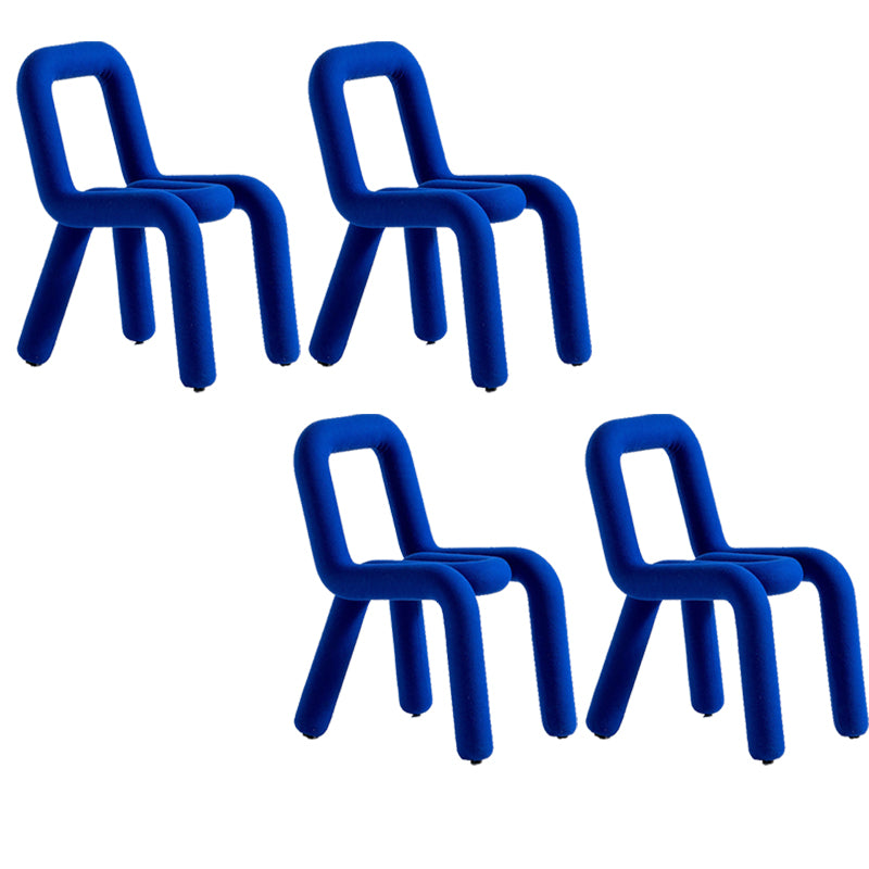 Designer Style Armless Chair Open Back Home Dining Side Chair