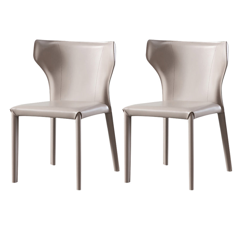 Dining Room Upholstered Chair Home Faux Leather Wingback Dining Chair