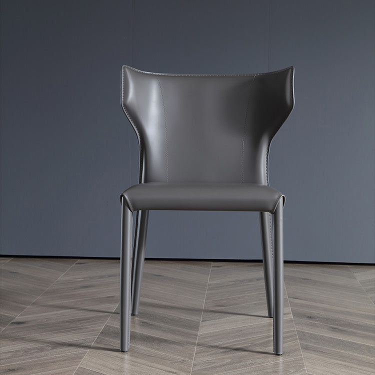 Dining Room Upholstered Chair Home Faux Leather Wingback Dining Chair