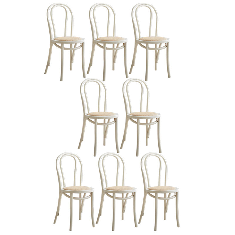 Wood Modern Style Patio Side Chair Open Back Dining Side Chair