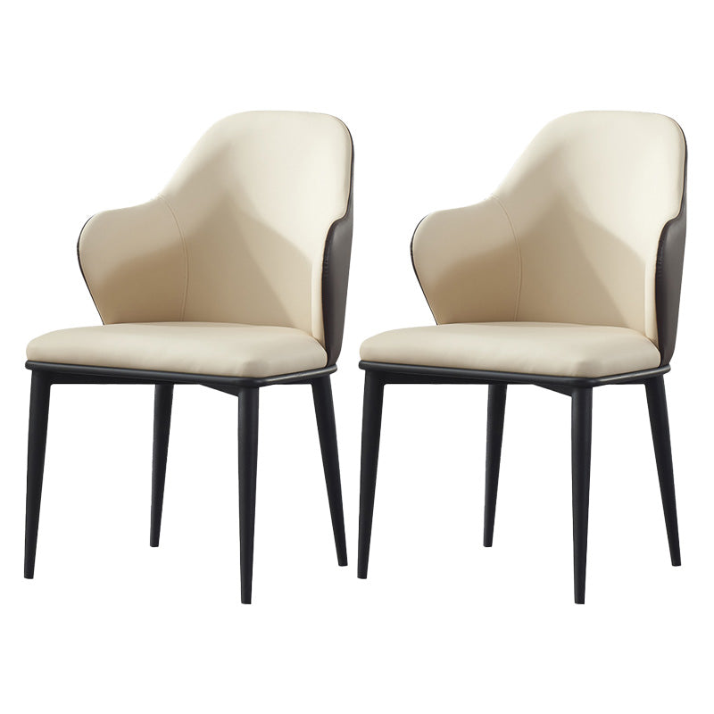 Dining Room Upholstered Chair Home Faux Leather Wingback Chair