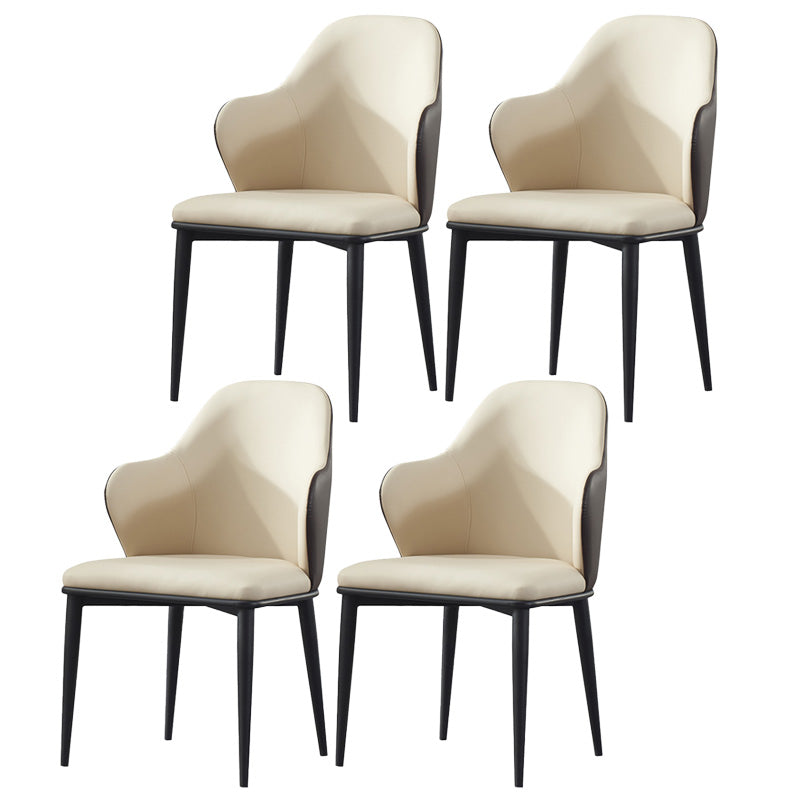 Dining Room Upholstered Chair Home Faux Leather Wingback Chair