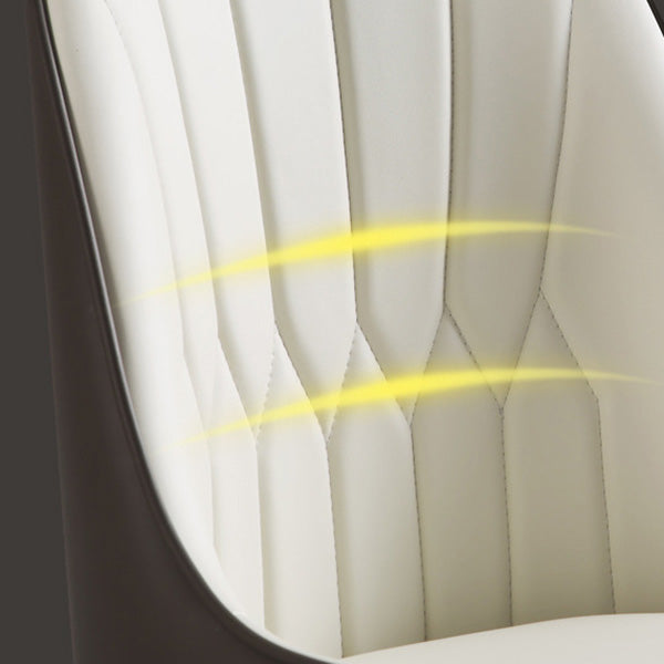 Industrial Upholstered Dining Chairs Parsons Chair in Black Legs