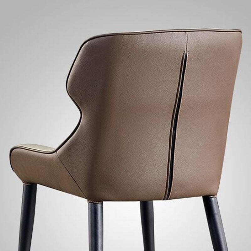 Home Upholstered Chair Dining Room Faux Leather Parsons Dining Chair