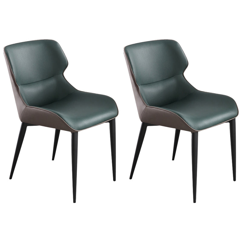 Home Upholstered Chair Dining Room Faux Leather Parsons Dining Chair