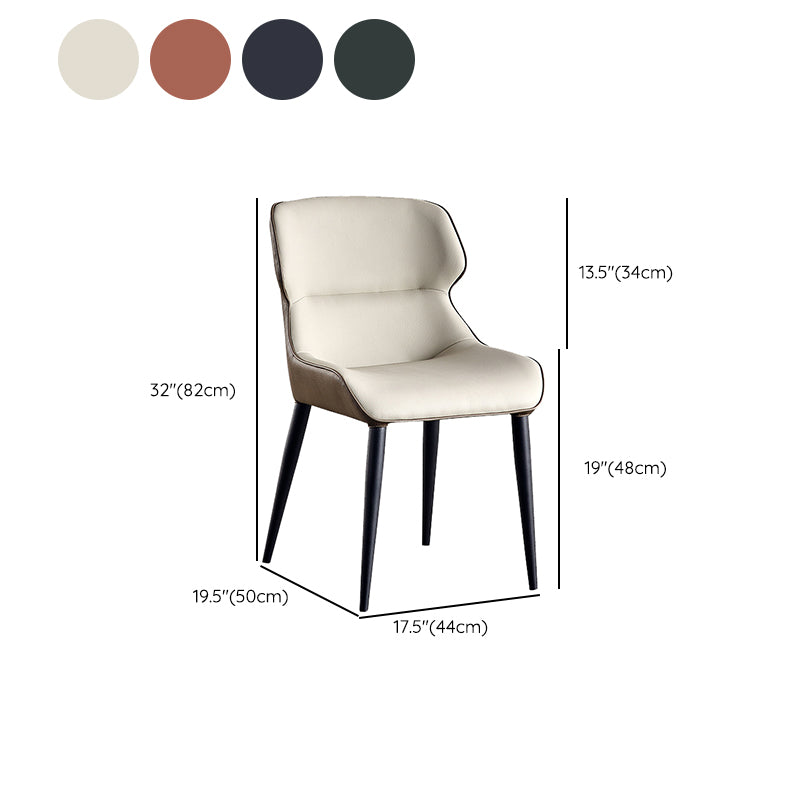 Home Upholstered Chair Dining Room Faux Leather Parsons Dining Chair
