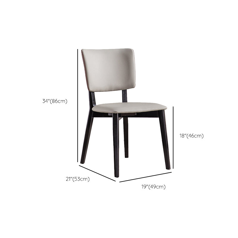 Dining Room Upholstered Chair Industrial Home Faux Leather Dining Chair