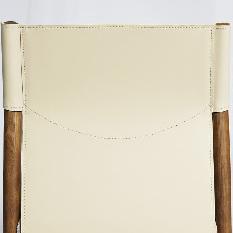 Modern Indoor Armless Dining Chairs Upholstered Linen Fabric Chair