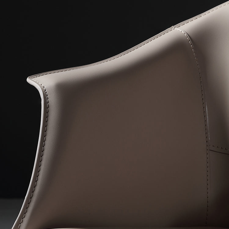 Modern Dining Room Dining Chair Faux Leather Arm Parsons Chair