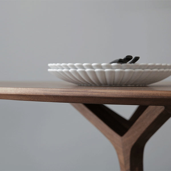 Contemporary 1/2/5 Pieces Furniture Round Solid Wood Dining Set in Brown