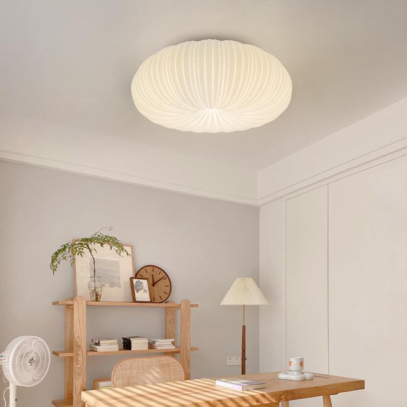Single Contemporary White Flush Mount Lighting LED Acrylic Ceiling Light for Foyer