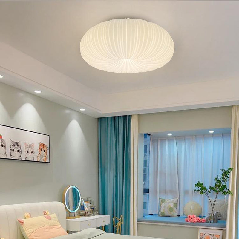 Single Contemporary White Flush Mount Lighting LED Acrylic Ceiling Light for Foyer