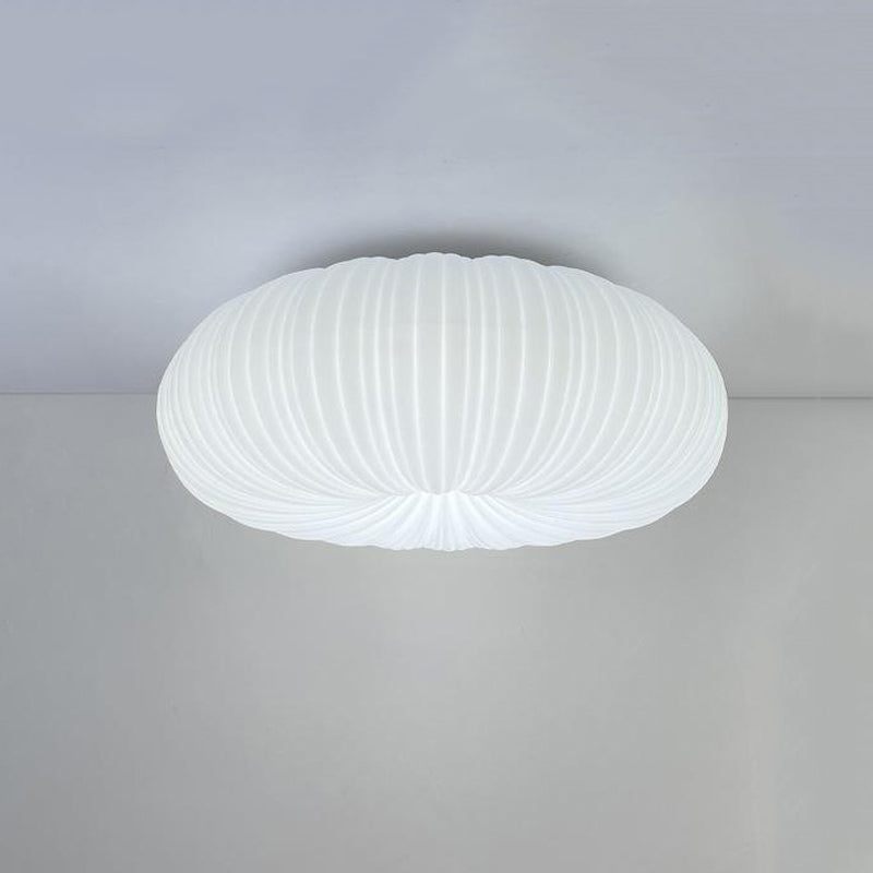 Single Contemporary White Flush Mount Lighting LED Acrylic Ceiling Light for Foyer