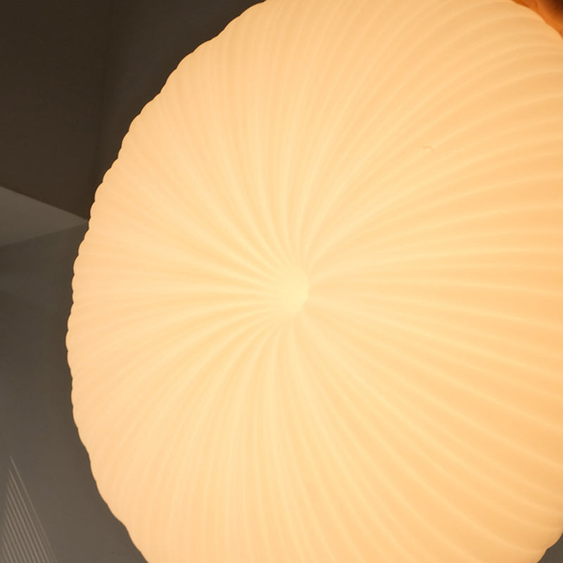 Single Contemporary White Flush Mount Lighting LED Acrylic Ceiling Light for Foyer