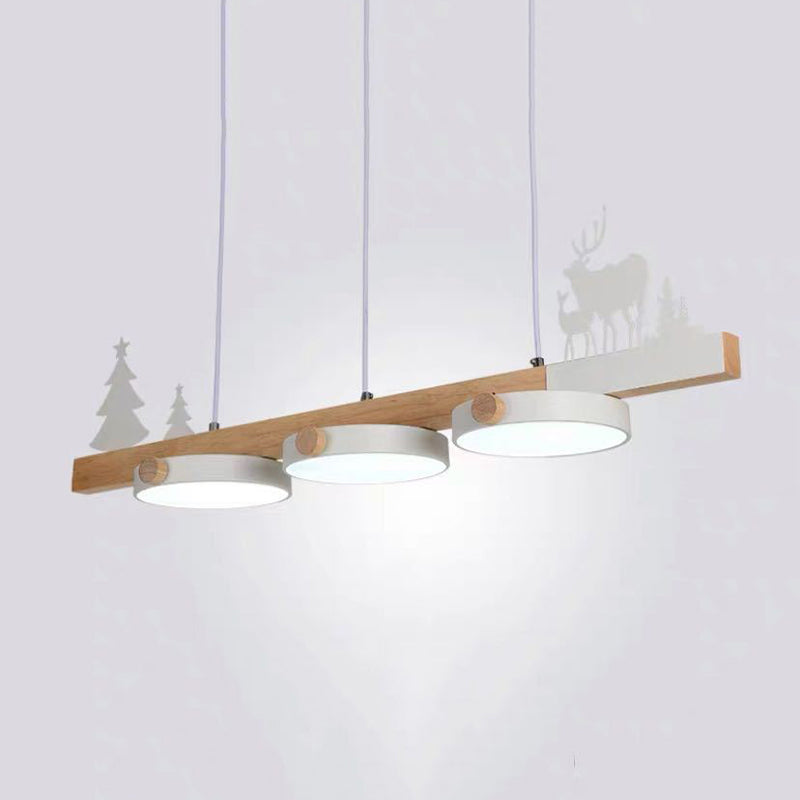 Modern Island Light Colorful Metallic Hanging Lighting Fixture for Dining Room