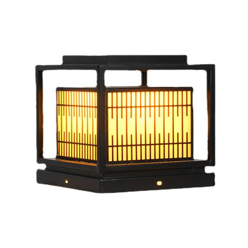 Modern LED Pillar Lighting Fixture Creative Solar Light for Yard